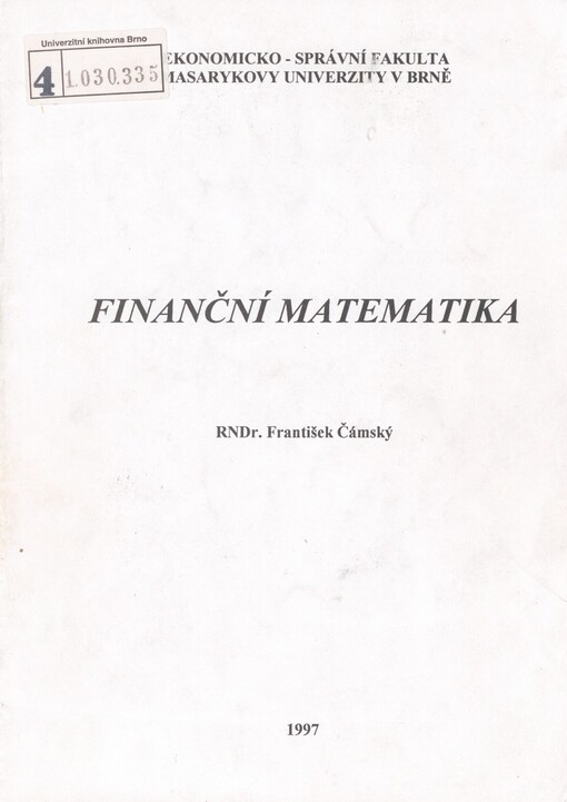 Finanční matematika
