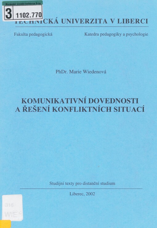Komunikativní dovednosti a řešení konfliktních situací