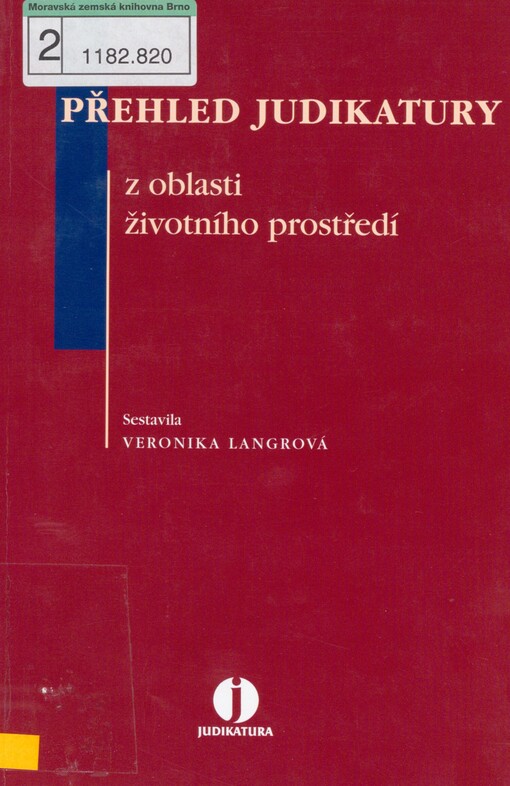 Přehled judikatury z oblasti životního prostředí