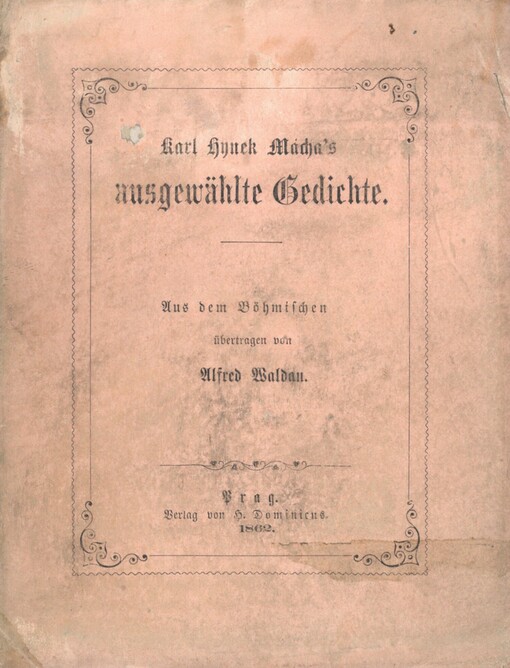 Karl Hynek Mácha's Ausgewählte Gedichte