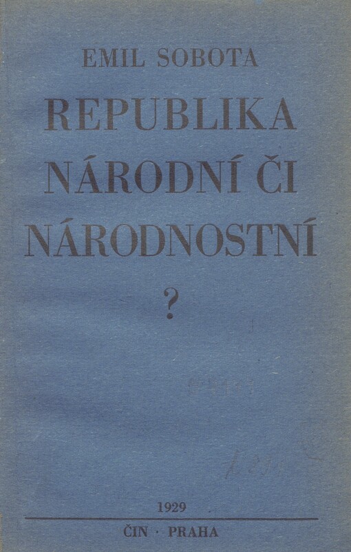 Republika národní či národnostní?