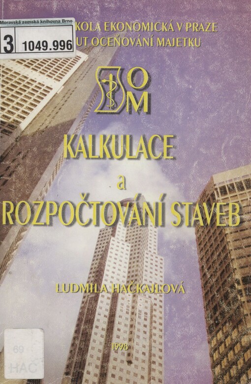 Kalkulace a rozpočtování staveb