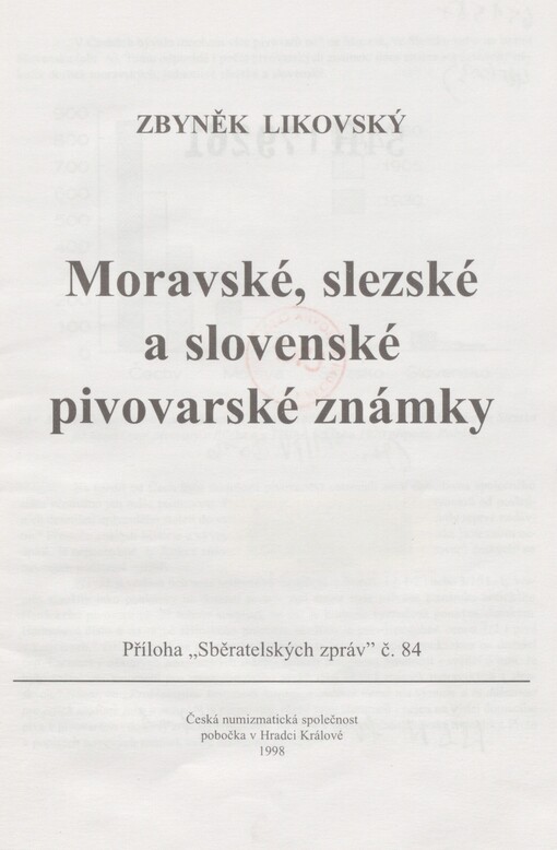 Moravské, slezské a slovenské pivovarské známky