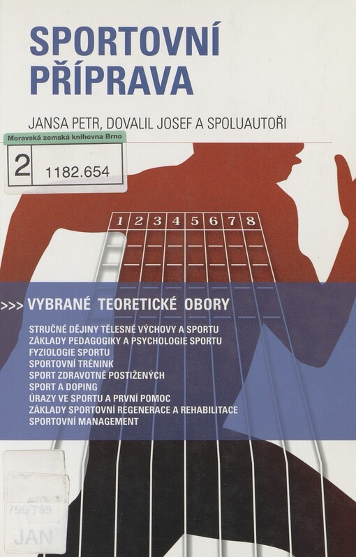 Sportovní příprava: vybrané teoretické obory, stručné dějiny tělesné výchovy a sportu, základy pedagogiky a psychologie sportu, fyziologie sportu, sportovní trénink, sport zdravotně postižených, sport a doping, úrazy ve sportu a první pomoc, základy sportovní regenerace a rehabilitace, sportovní management