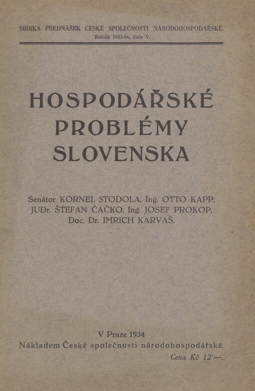 Hospodářské problémy Slovenska