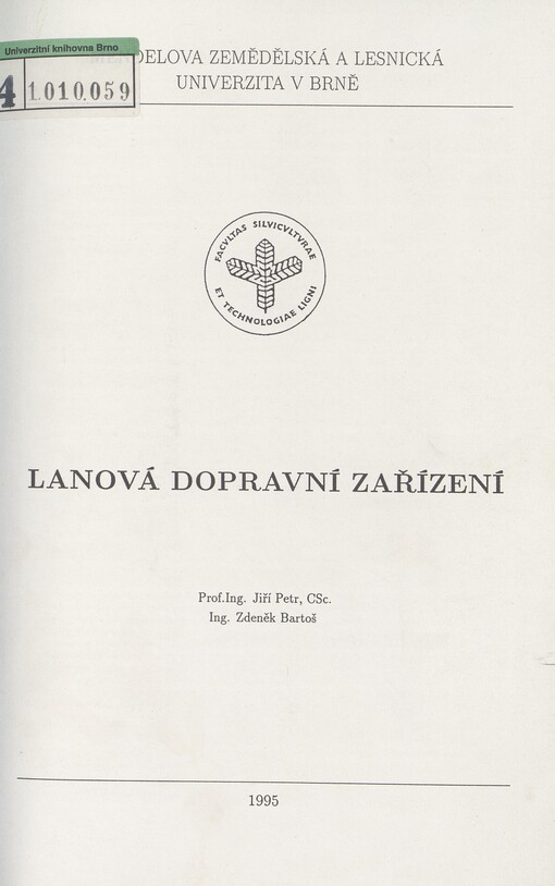 Lanová dopravní zařízení