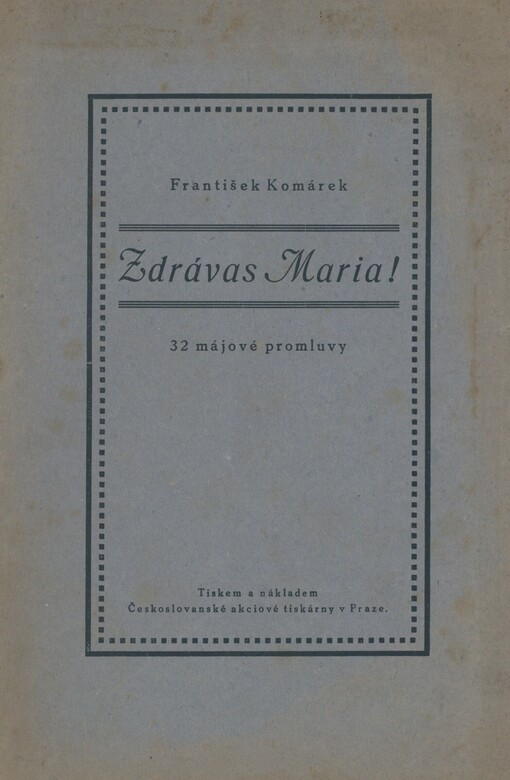 Zdrávas Maria: 32 promluv k májovým pobožnostem