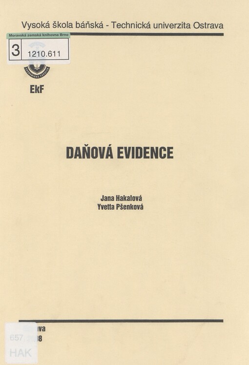 Daňová evidence