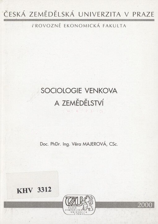 Sociologie venkova a zemědělství