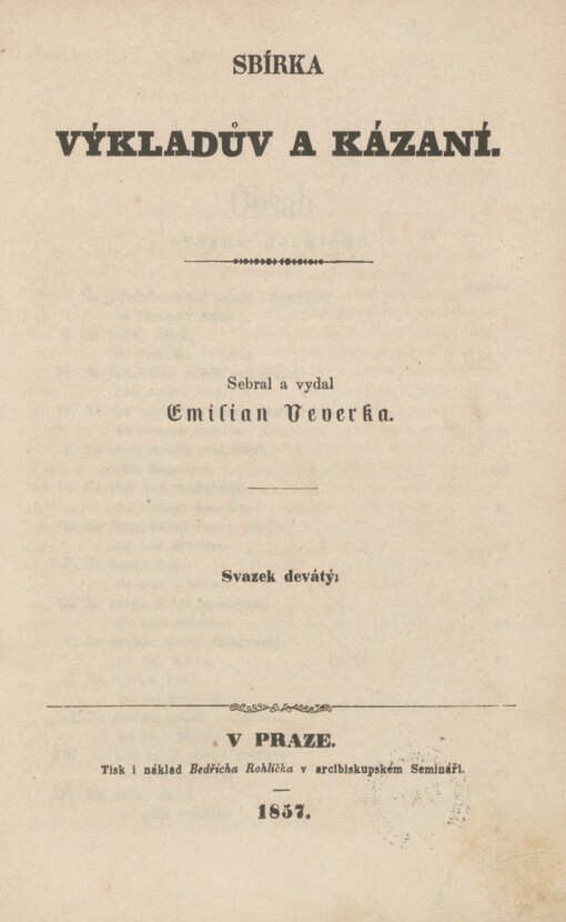 Sbírka výkladův a kázaní