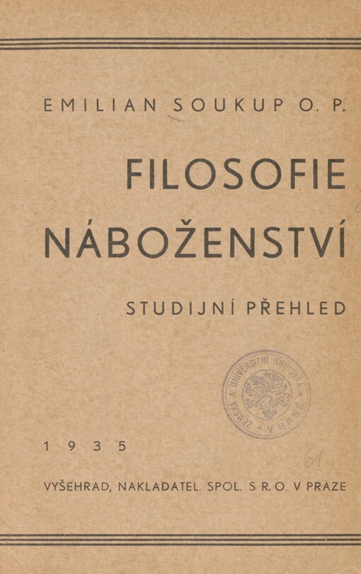 Filosofie náboženství: Studijní přehledy