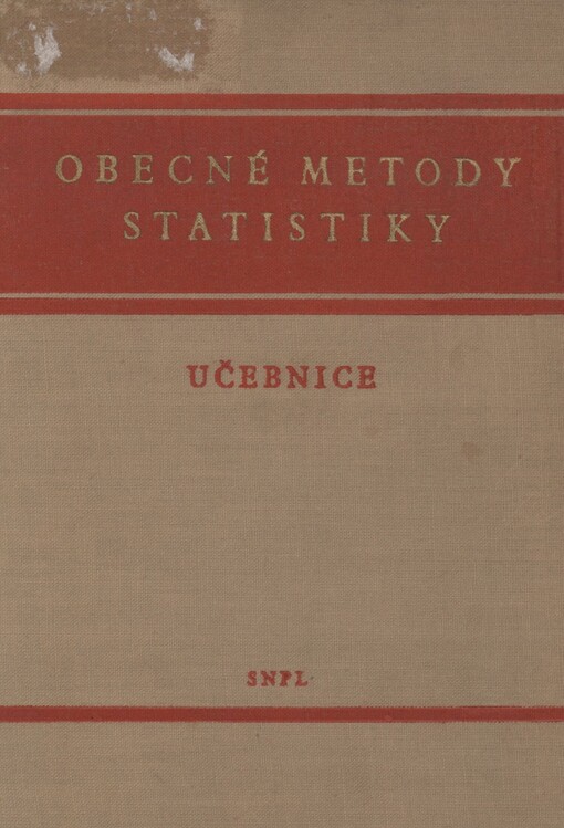 Obecné metody statistiky: učebnice