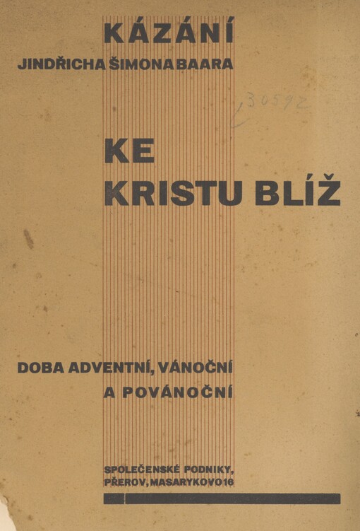 Ke Kristu blíž. Sbírky svazek první. Doba adventní, vánoční a povánoční