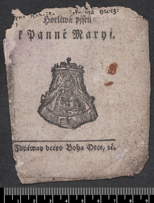 Horliwá pjseň k Panně Maryi: Zdráwas dcéro Boha Otce, etc