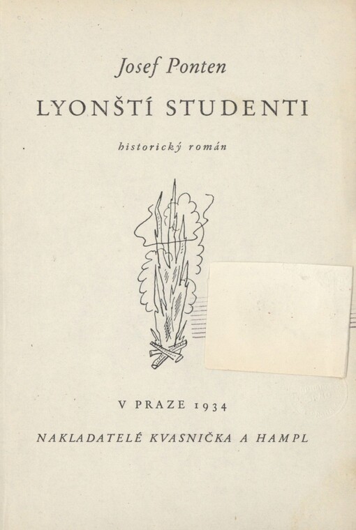 Lyonští studenti: hist. román