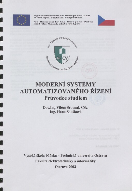 Moderní systémy automatizovaného řízení: průvodce studiem