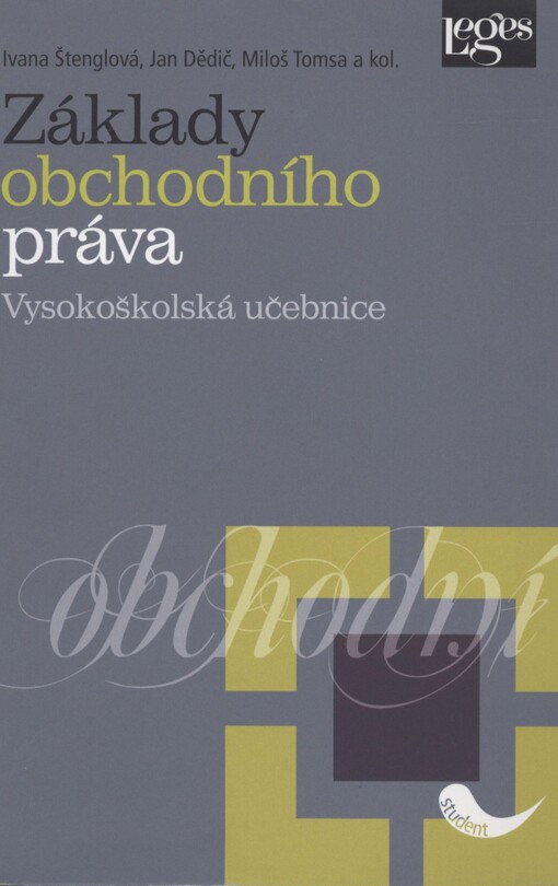 Základy obchodního práva: vysokoškolská učebnice