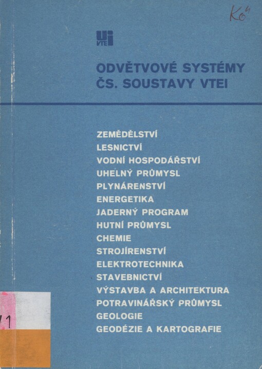 Odvětvové systémy čs. soustavy VTEI. 1. část