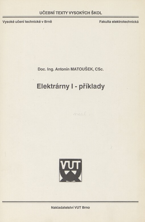 Elektrárny I - příklady