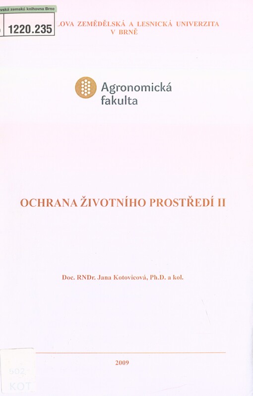 Ochrana životního prostředí II