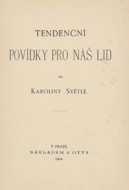 Tendenční povídky pro náš lid
