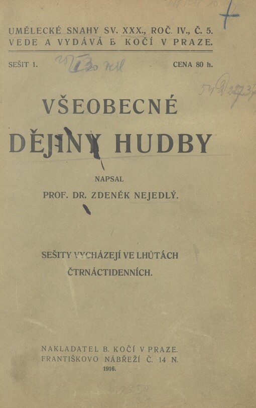 Všeobecné dějiny hudby
