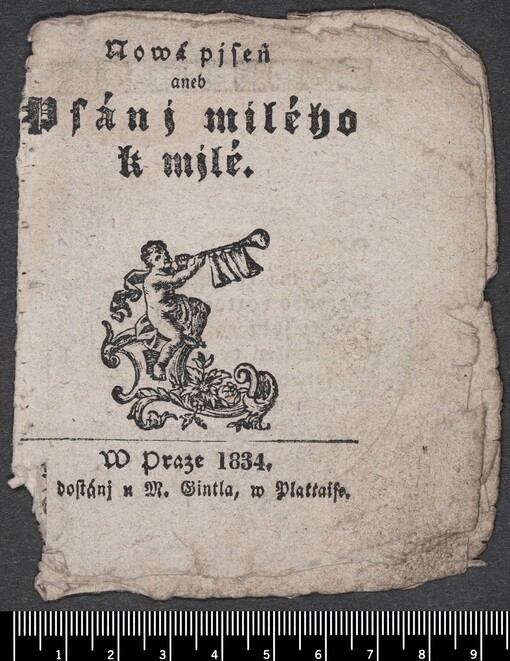 Nowá pjseň aneb Psánj milého k milé