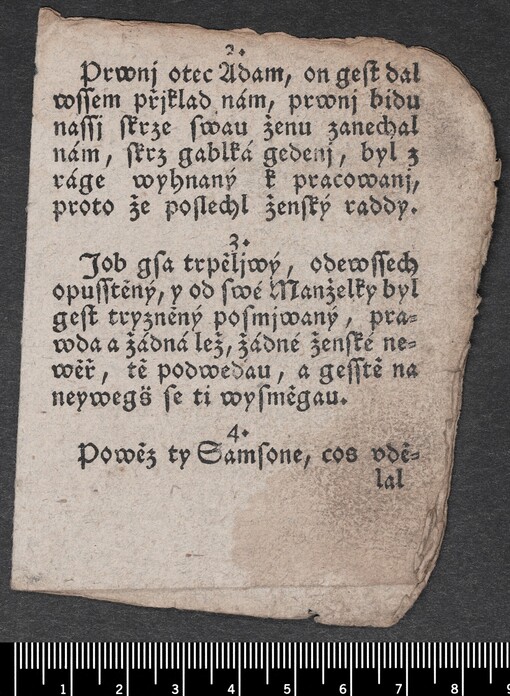 [Nowá pjseń o podwodném pohlawj ženském]