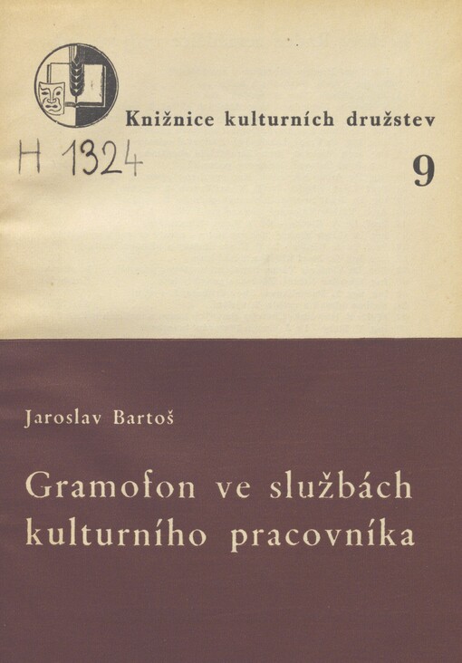 Gramofon ve službách kulturního pracovníka