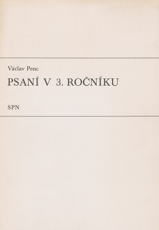 Psaní v 3. ročníku: soubor předloh
