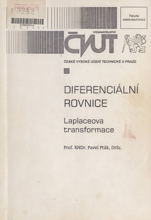 Diferenciální rovnice: Laplaceova transformace