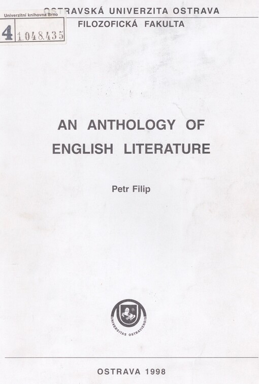 An anthology of English literature