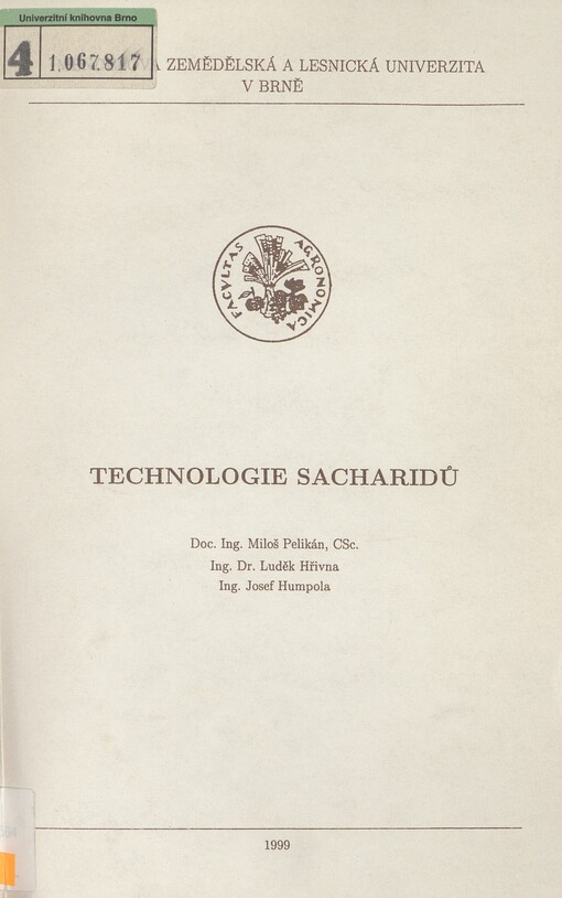 Technologie sacharidů
