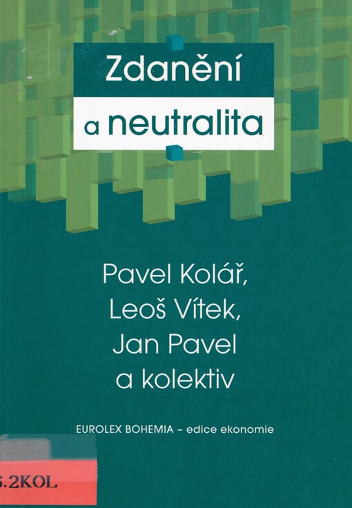 Zdanění a neutralita