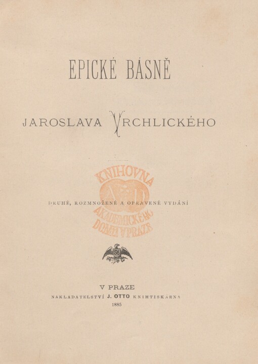 Epické básně Jaroslava Vrchlického