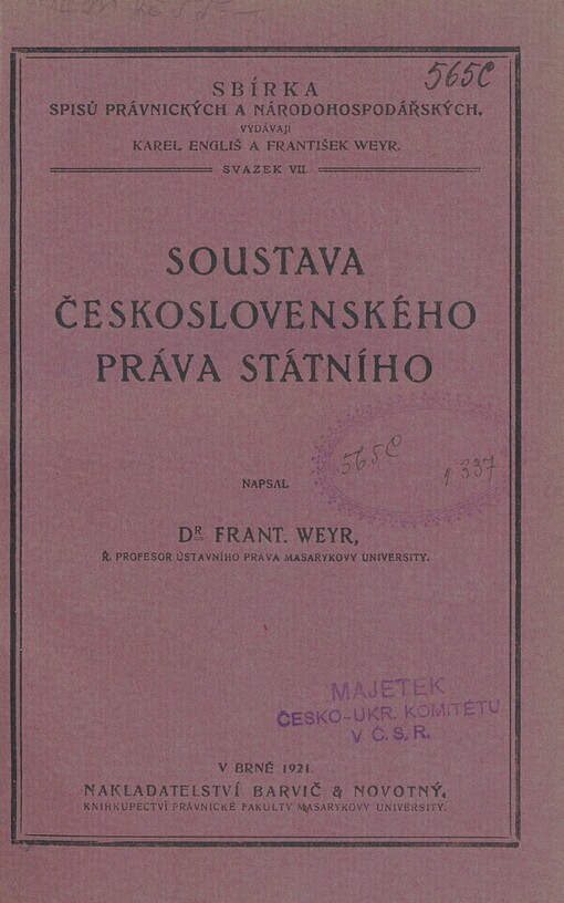Soustava československého práva státního