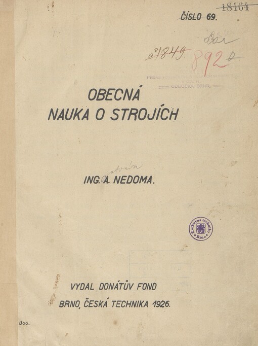 Obecná nauka o strojích