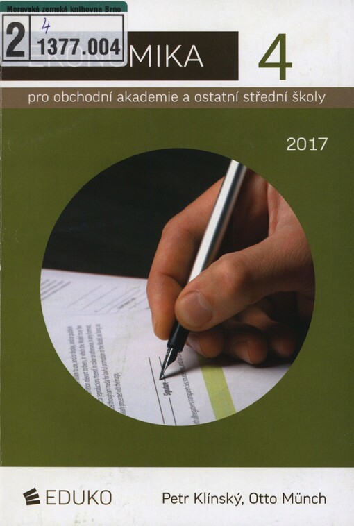 Ekonomika 3 pro obchodní akademie a ostatní střední školy 2016