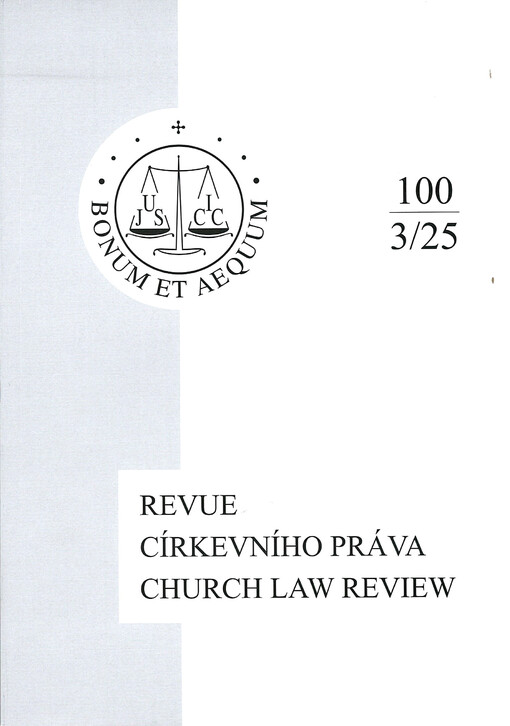 Revue církevního práva = Church law review