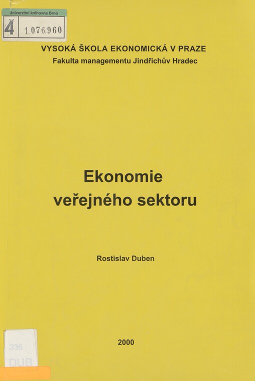 Ekonomie veřejného sektoru