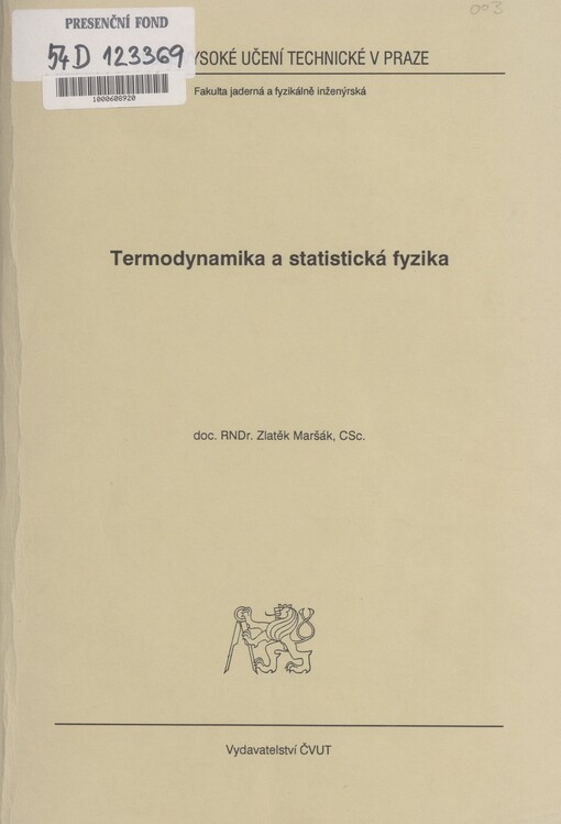 Termodynamika a statistická fyzika