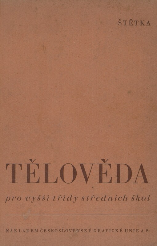 Tělověda pro vyšší třídy středních škol