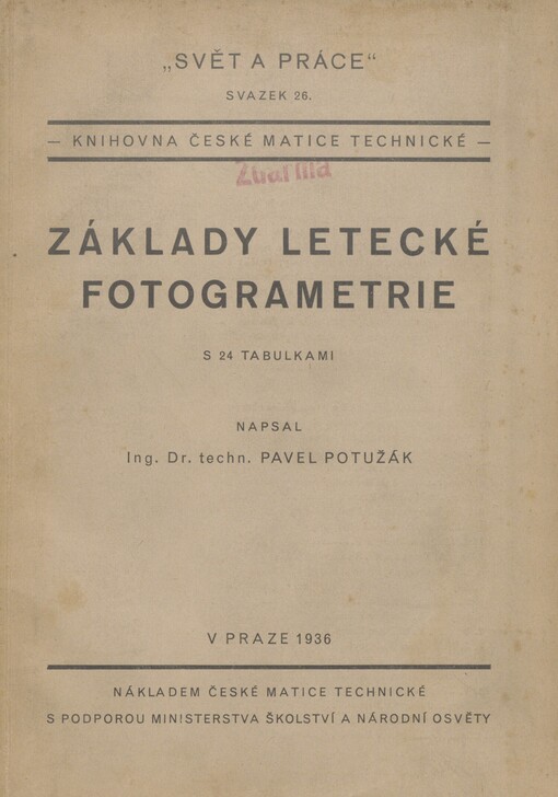 Základy letecké fotogrametrie
