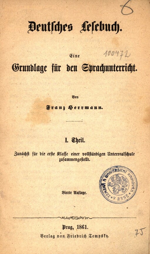 Deutsches Lesebuch: eine Grundlage für den Sprachunterricht
