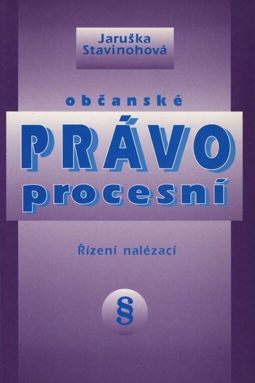 Občanské právo procesní: řízení nalézací