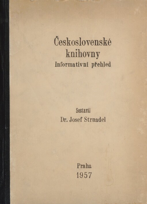 Československé knihovny: informativní přehled