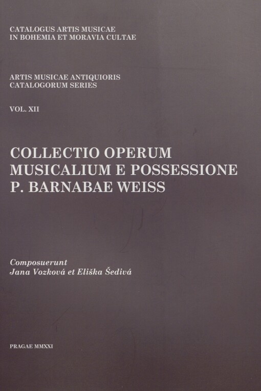 Collectio operum musicalium e possessione p. Barnabae Weiss