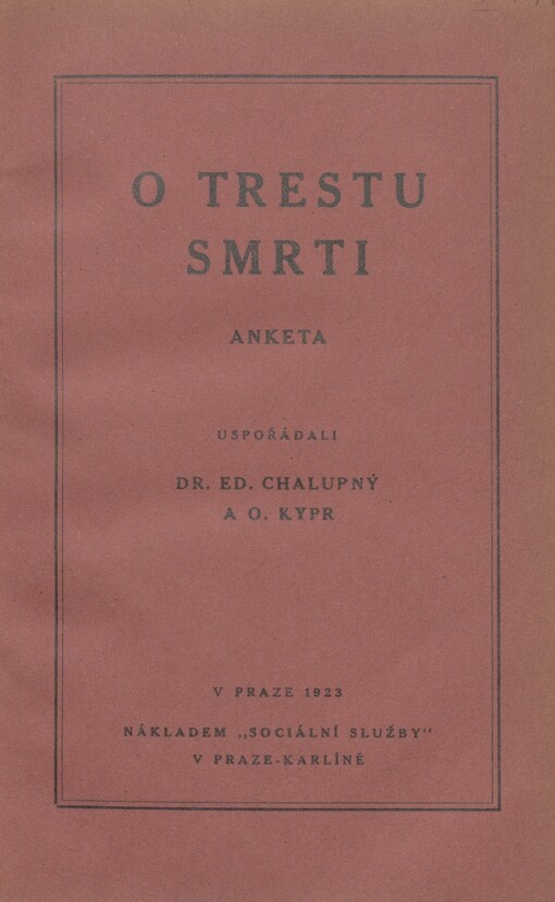 O trestu smrti: anketa