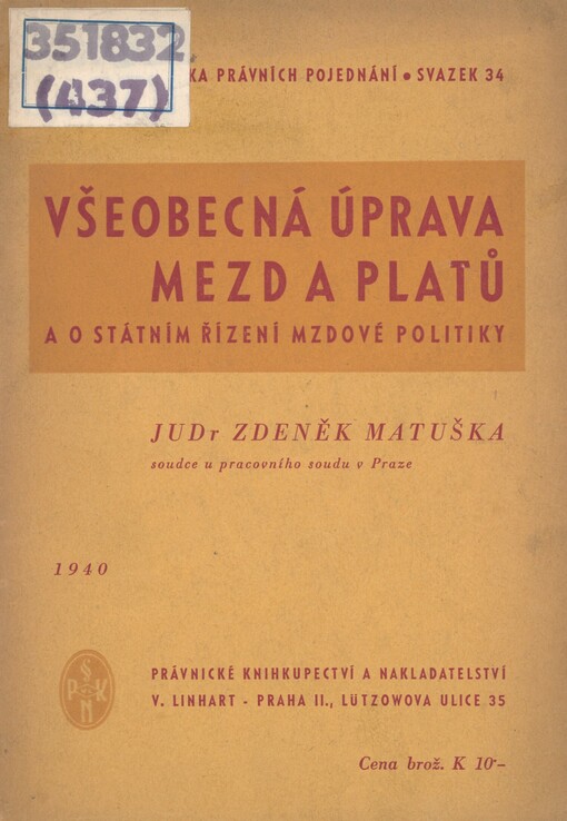 Všeobecná úprava mezd a platů a o státním řízení mzdové politiky (zejména o úpravě mezd a platů obchodních a technických zaměstnanců ve výrobních podnicích a o úpravě platů obchodních zaměstnanců v závodech velkoobchodních a maloobchodních, v nakladatelstvích, obchodních jednatelstvích a jiných pomocných obchodních živnostech)