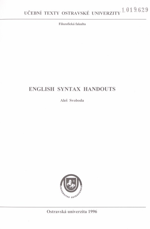 English syntax handouts